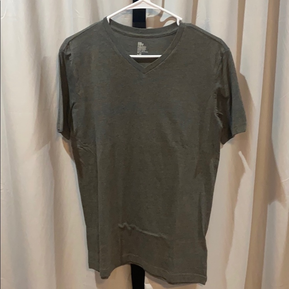 Grey blue v neck